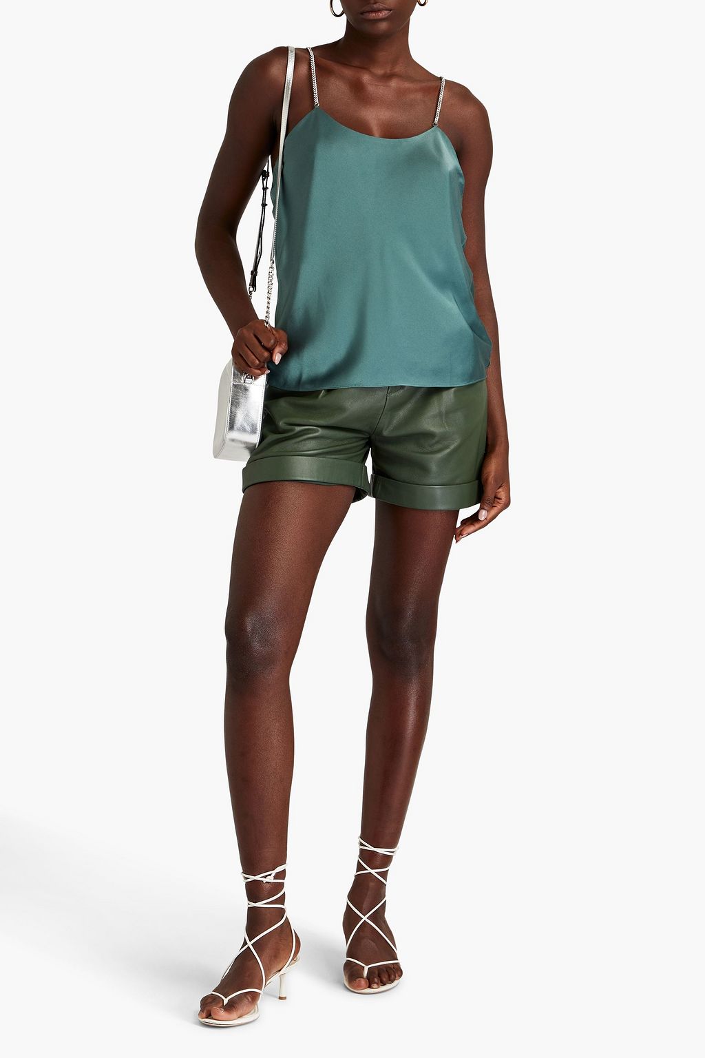 BA&SH Cisc chain-embellished satin top