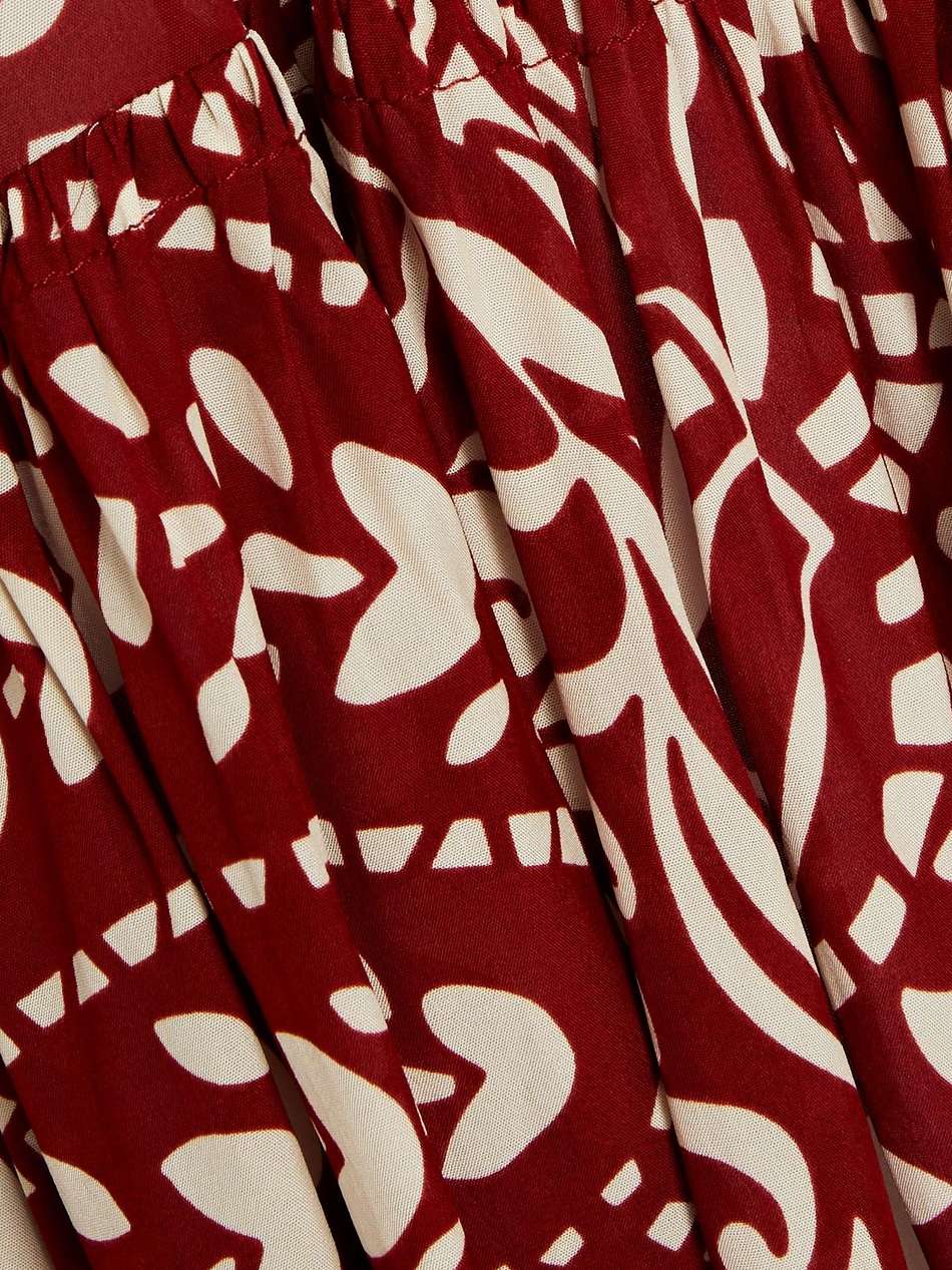 kimy printed crepe de chine mini dress