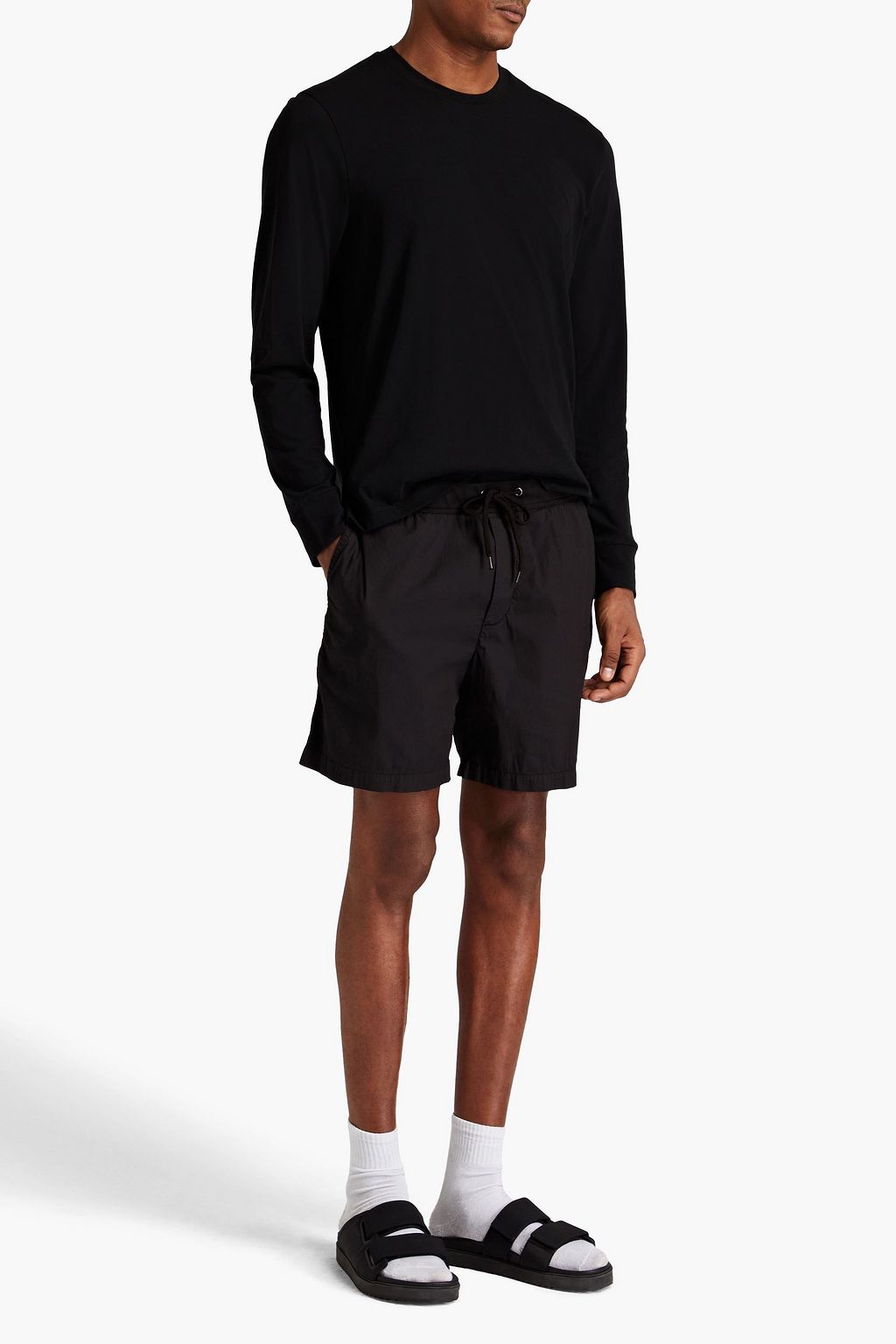 JAMES PERSE Shorts aus einer Baumwollmischung mit Tunnelzug