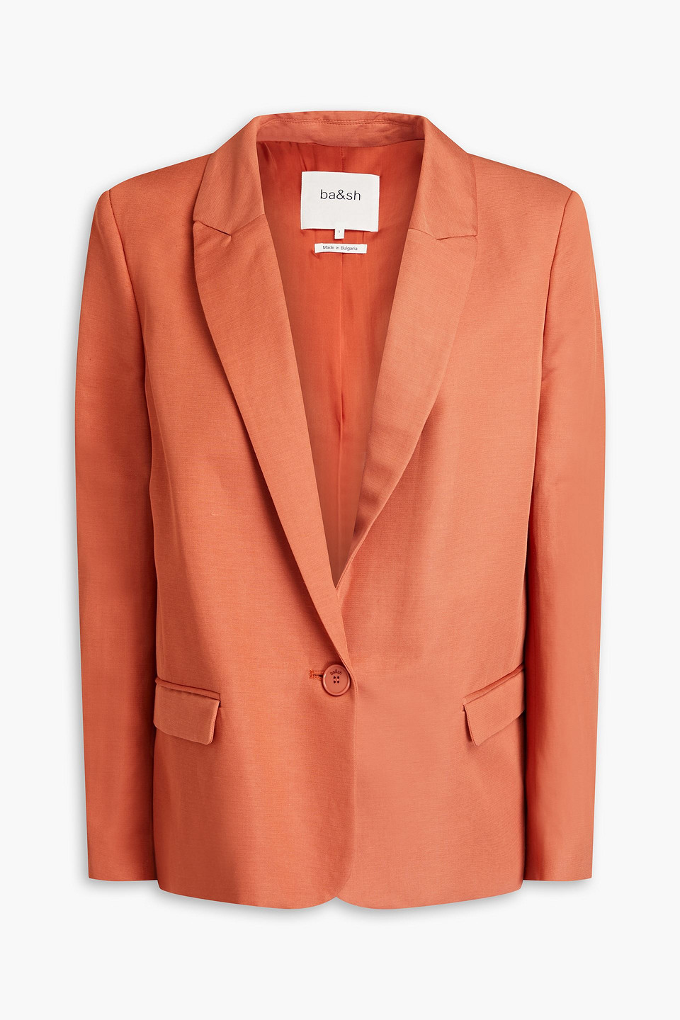 Ba&sh Venus Twill Blazer In Papaya