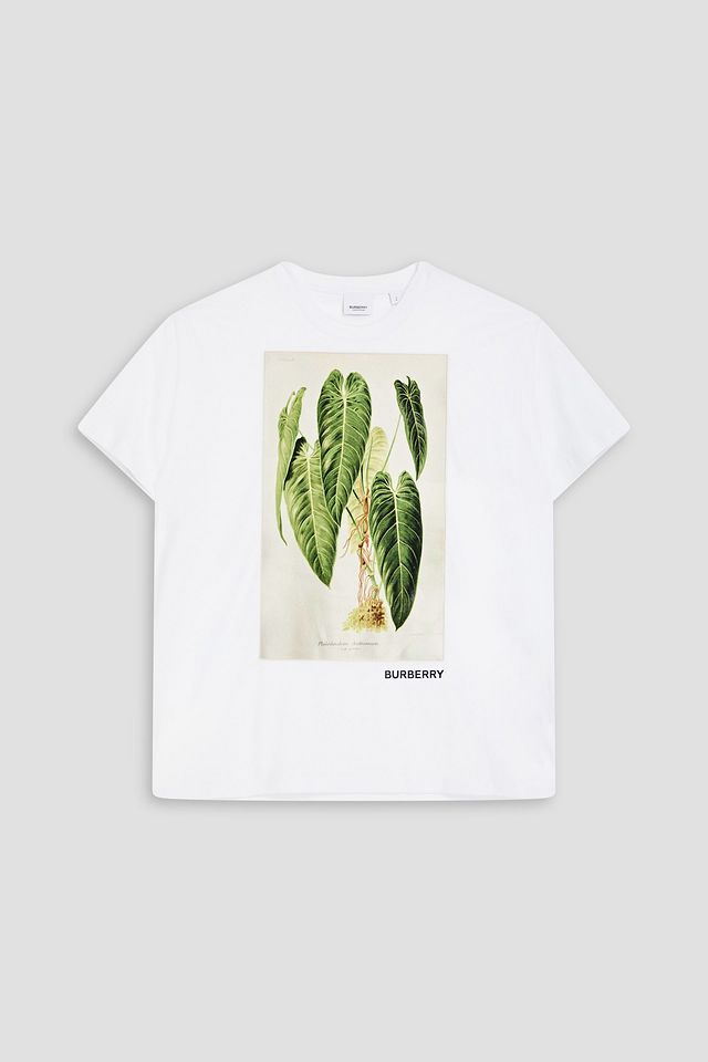 Printed cotton-jersey T-shirt