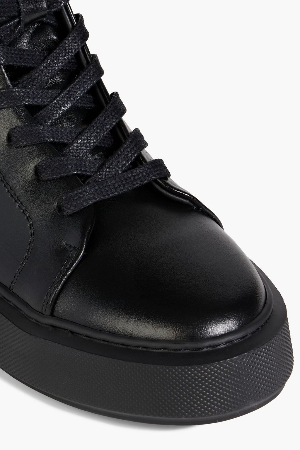 IRIS & INK Fallon shearling-lined suede high-top sneakers