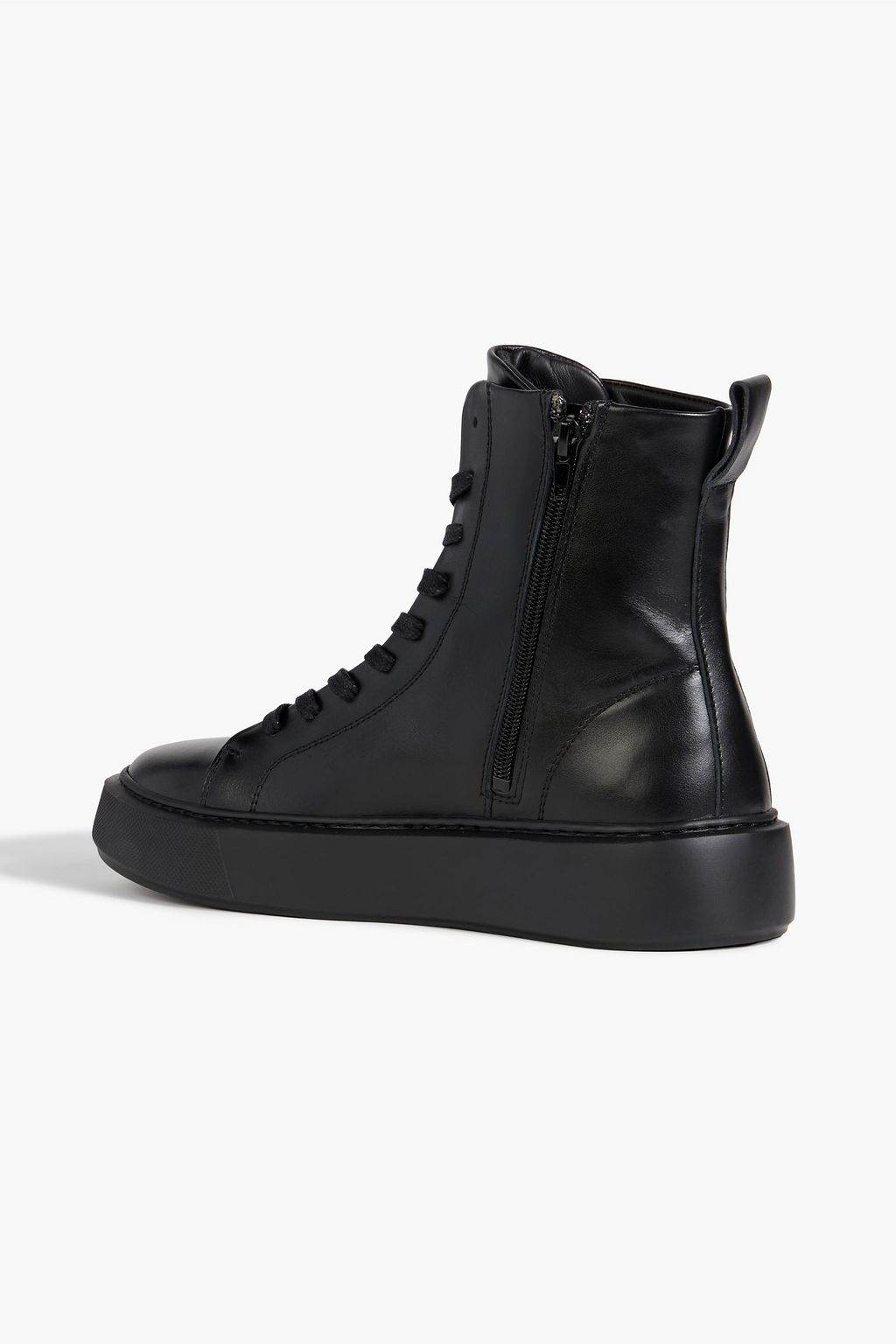 IRIS & INK Fallon shearling-lined suede high-top sneakers