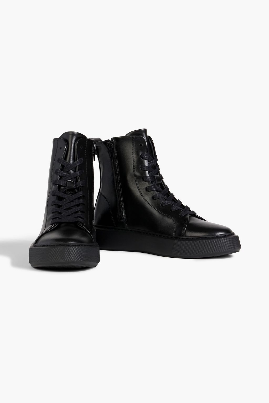 IRIS & INK Fallon shearling-lined suede high-top sneakers