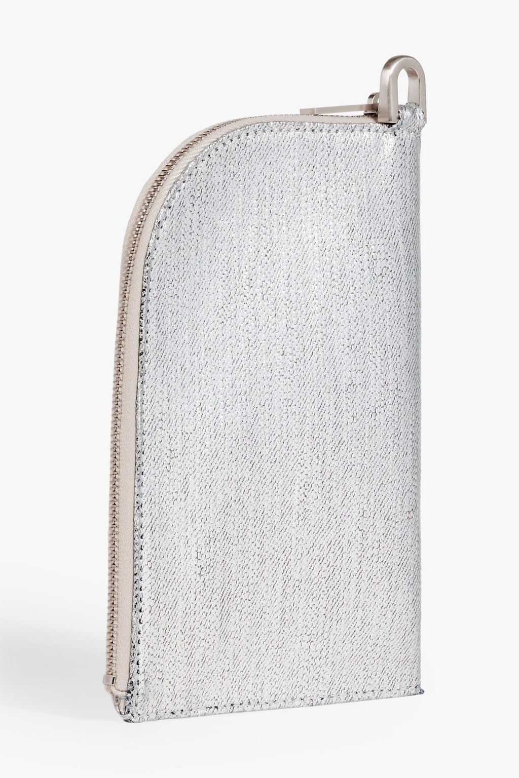 RICK OWENS Luxor metallic coated-canvas wallet