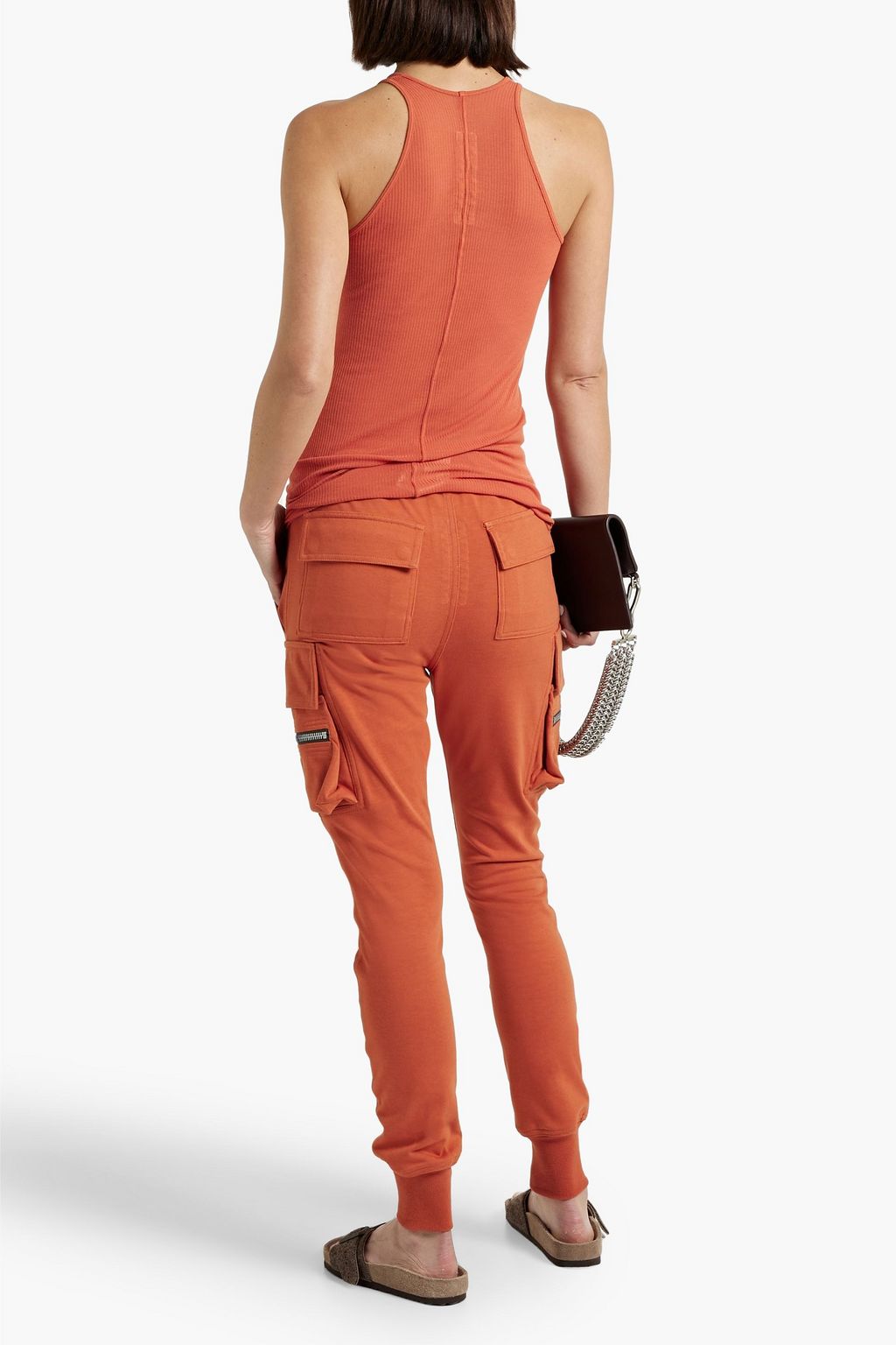 RICK OWENS French cotton-terry track pants