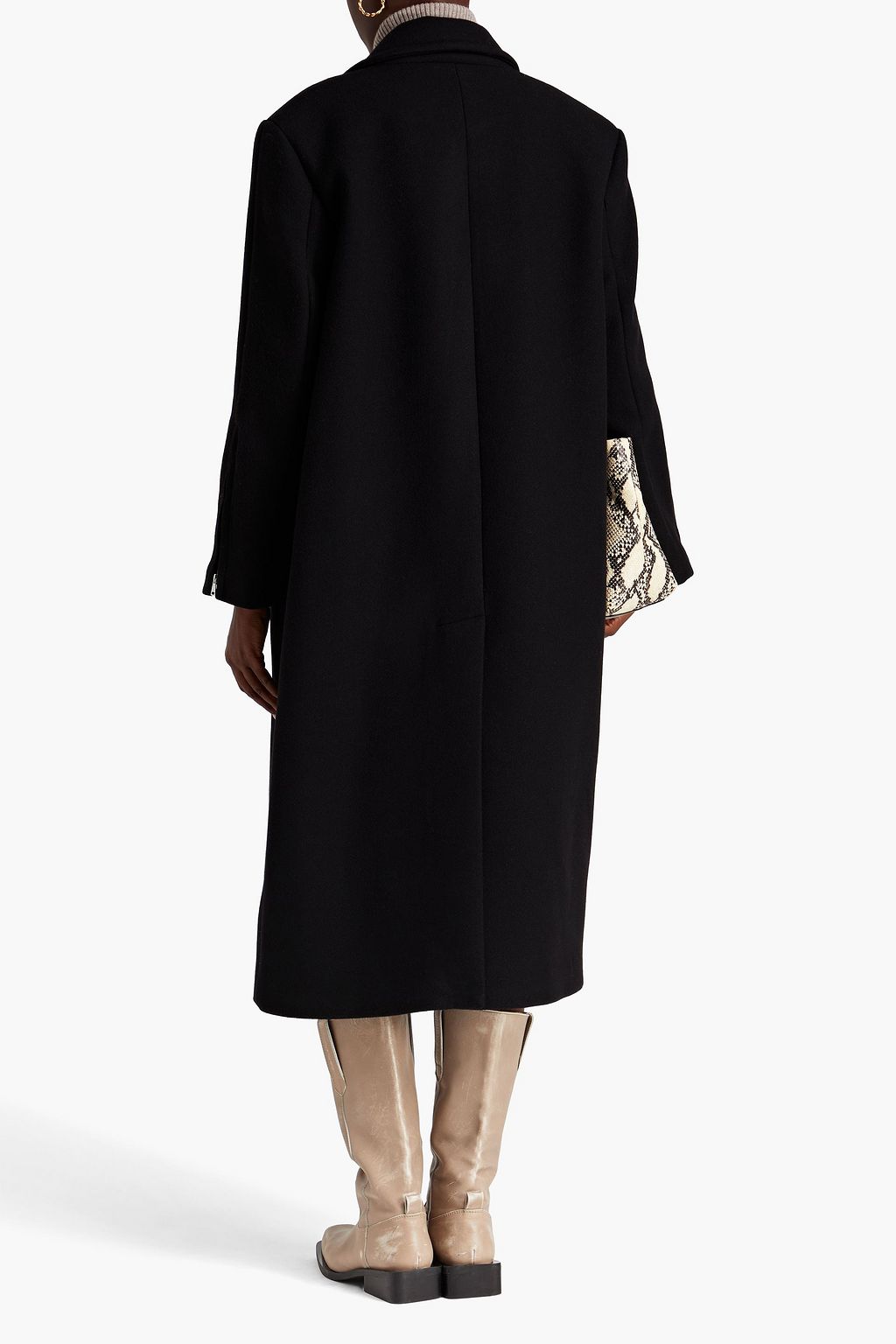 BA&SH Manteau wool-blend felt coat