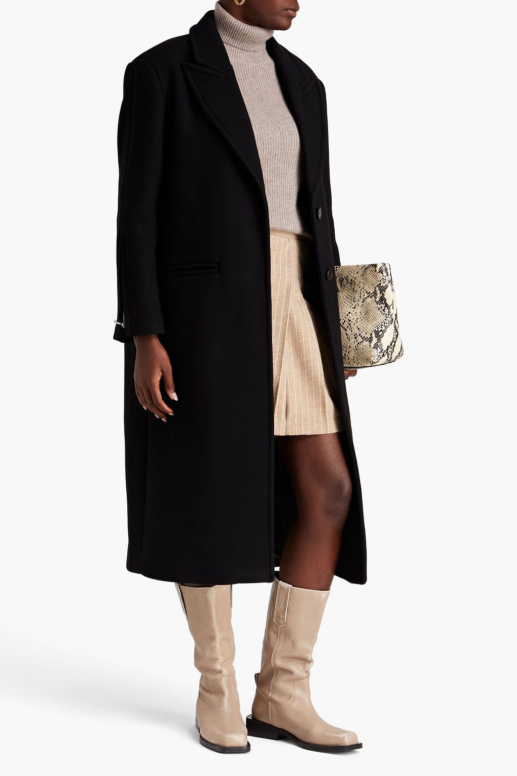 BA&SH Manteau wool-blend felt coat