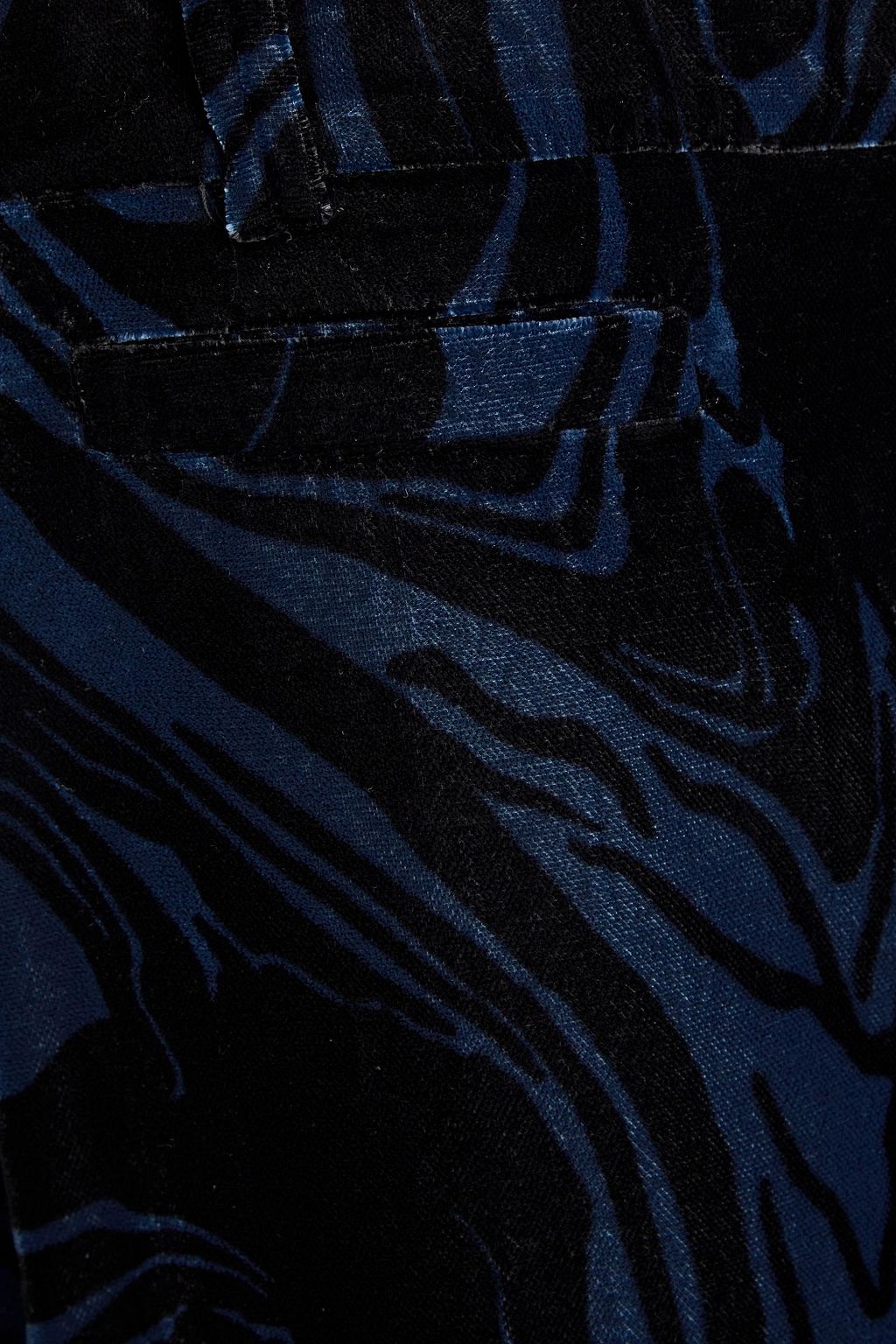 BA&SH Teana printed velvet flared pants