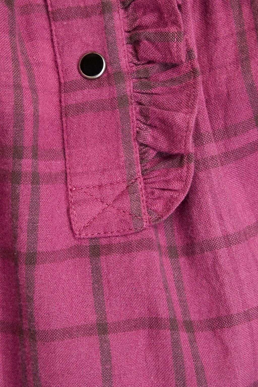 BA&SH Fatsy checked cotton blouse