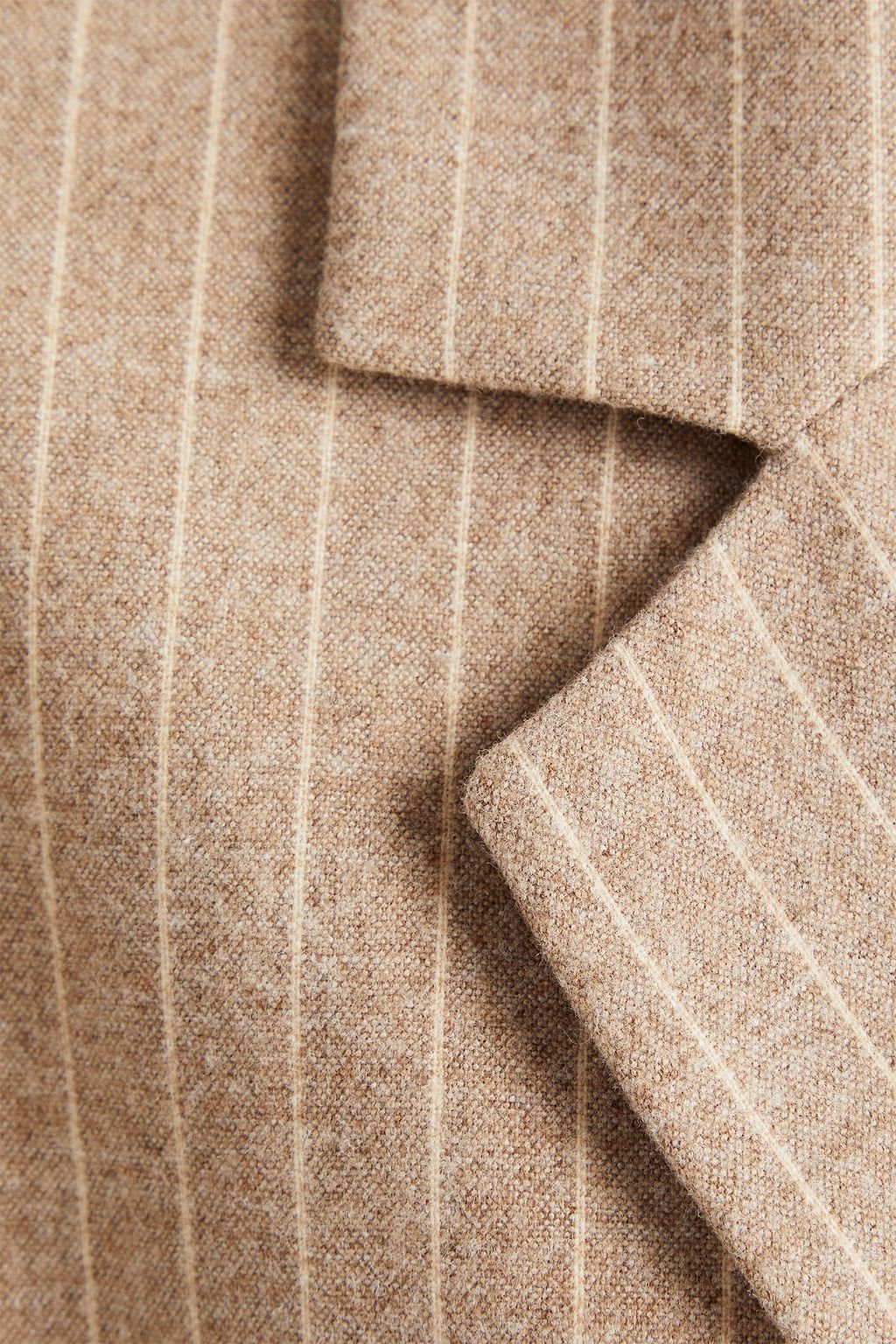 BA&SH Double-breasted striped flannel blazer