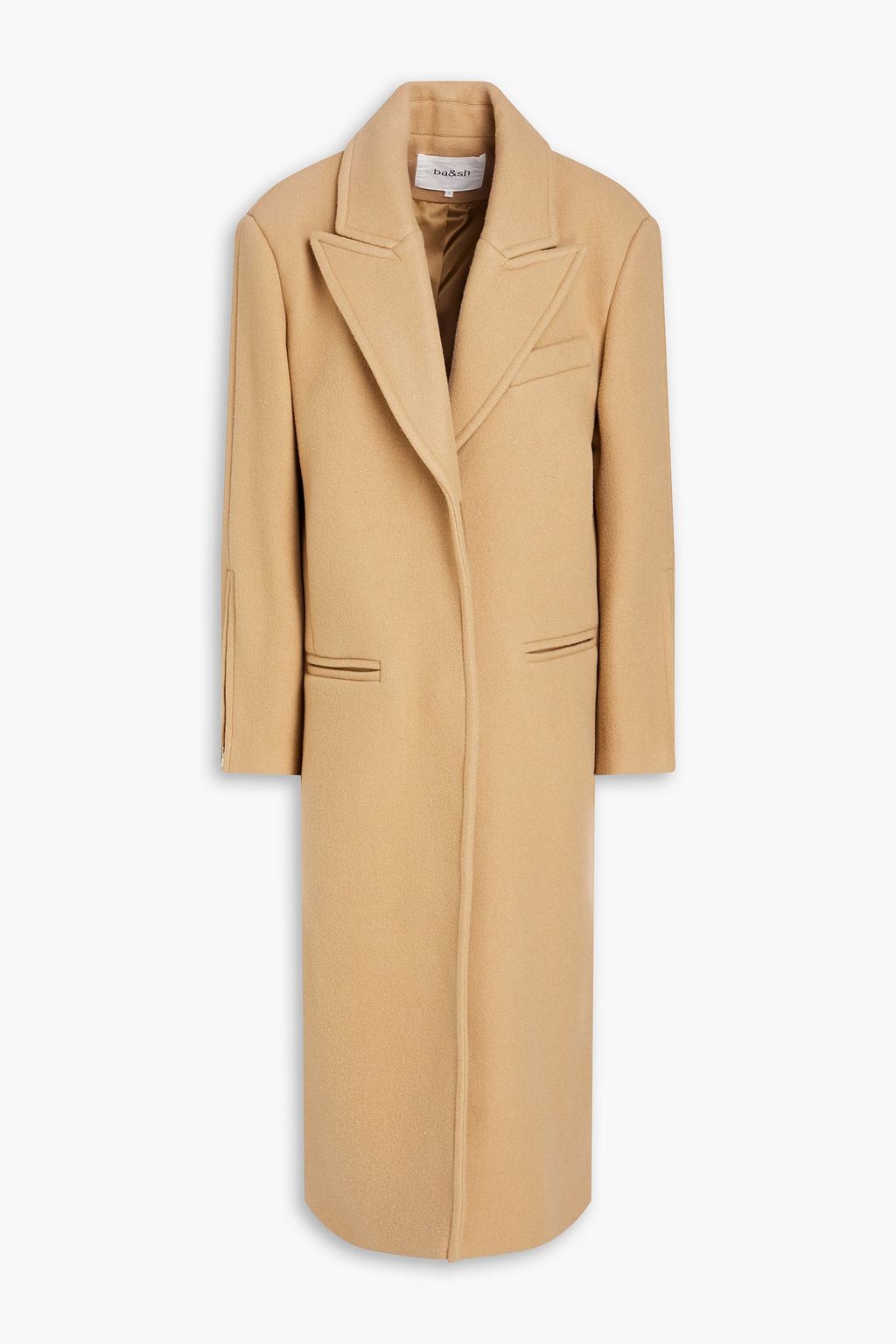 Manteau wool-blend felt coat