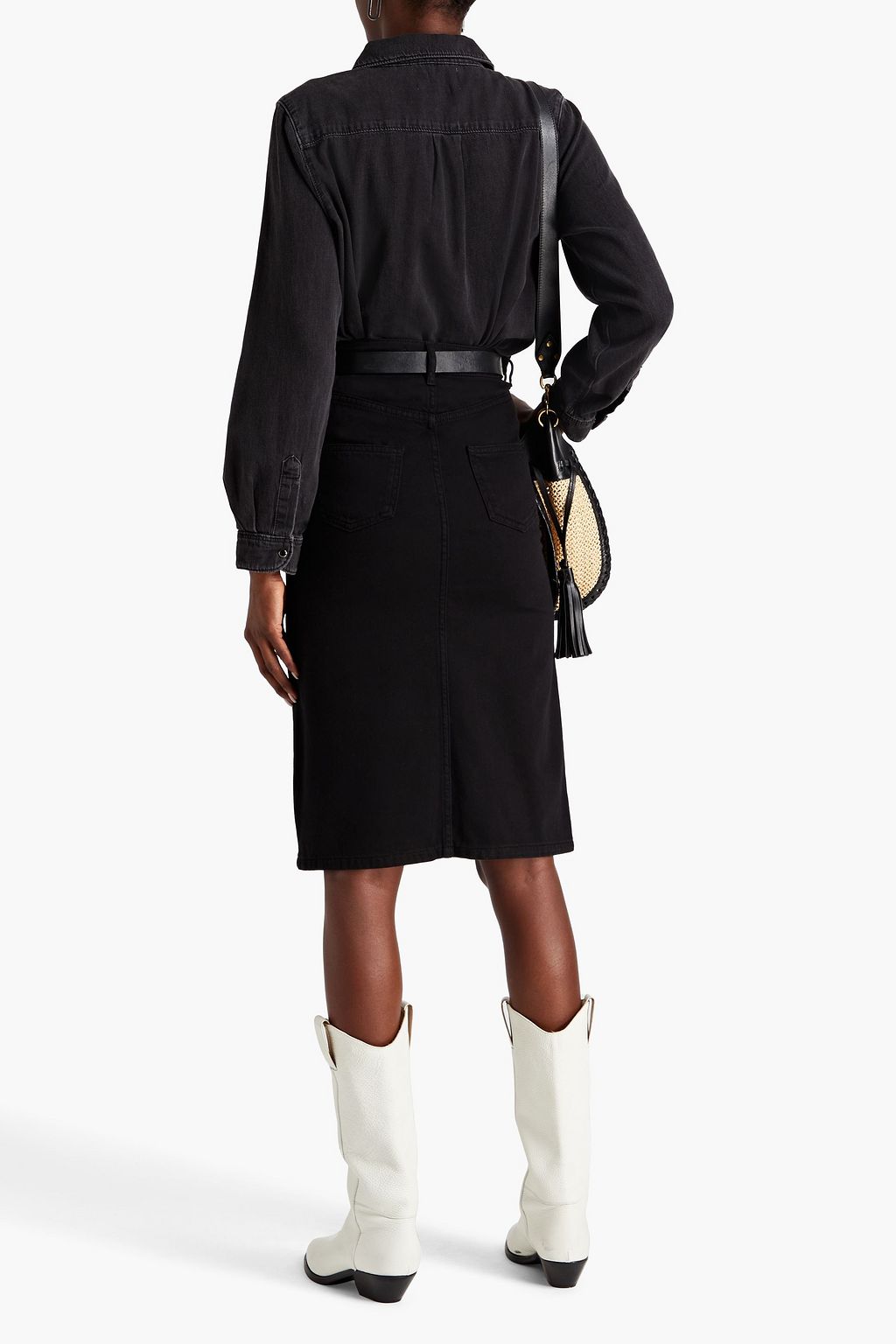 BA&SH Jude denim skirt