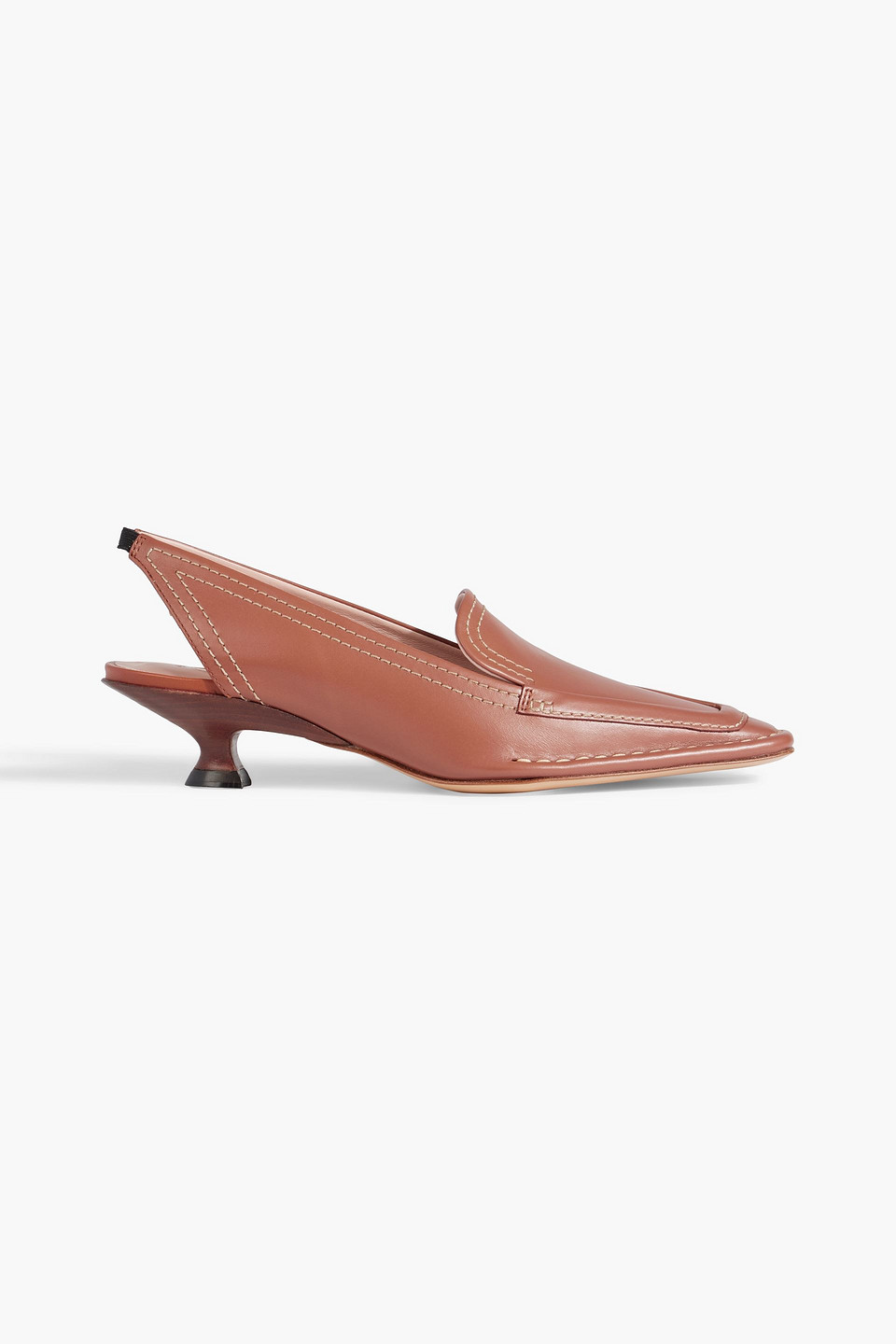 TOD'S LEATHER SLINGBACK PUMPS