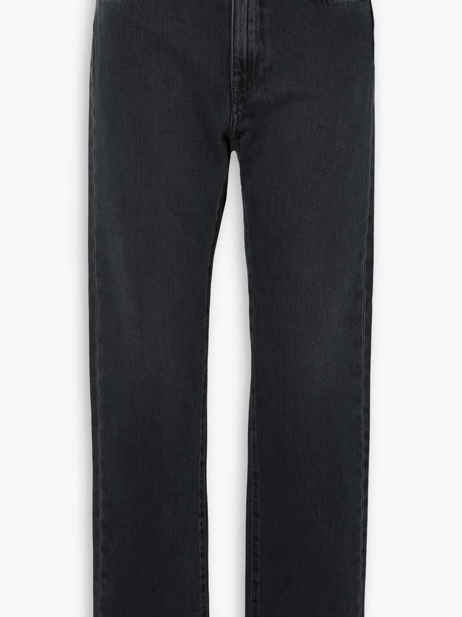 high-rise straight-leg jeans