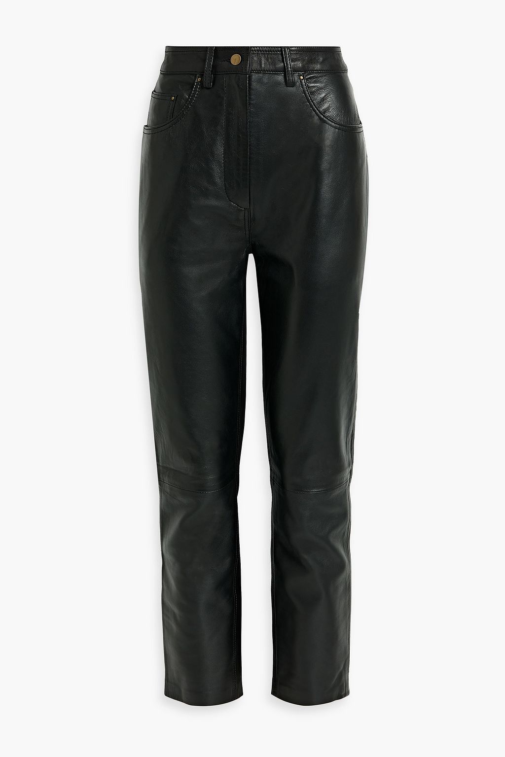 MUUBAA Lulu leather straight-leg pants | THE OUTNET