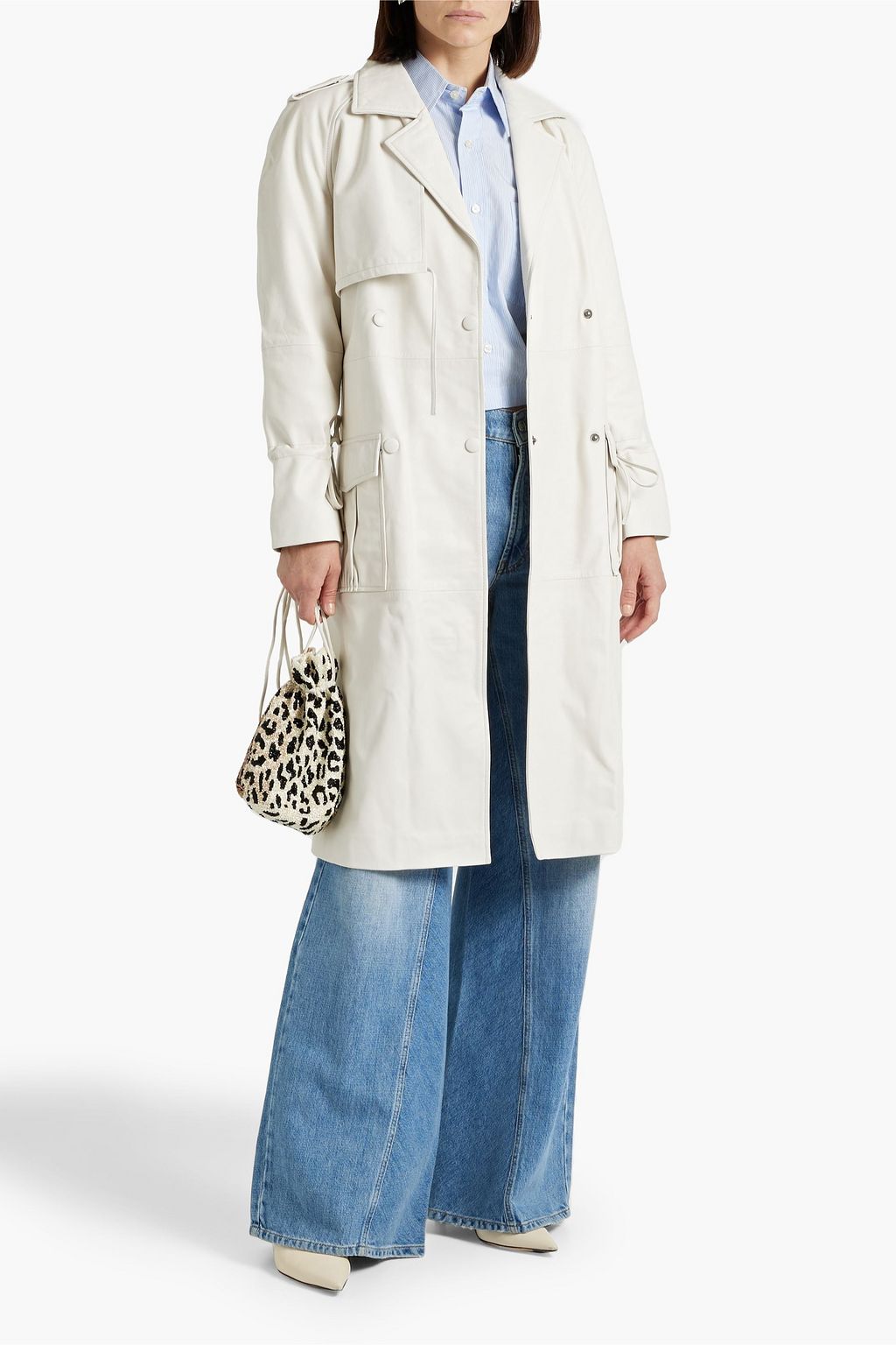 MUUBAA Leather trench coat
