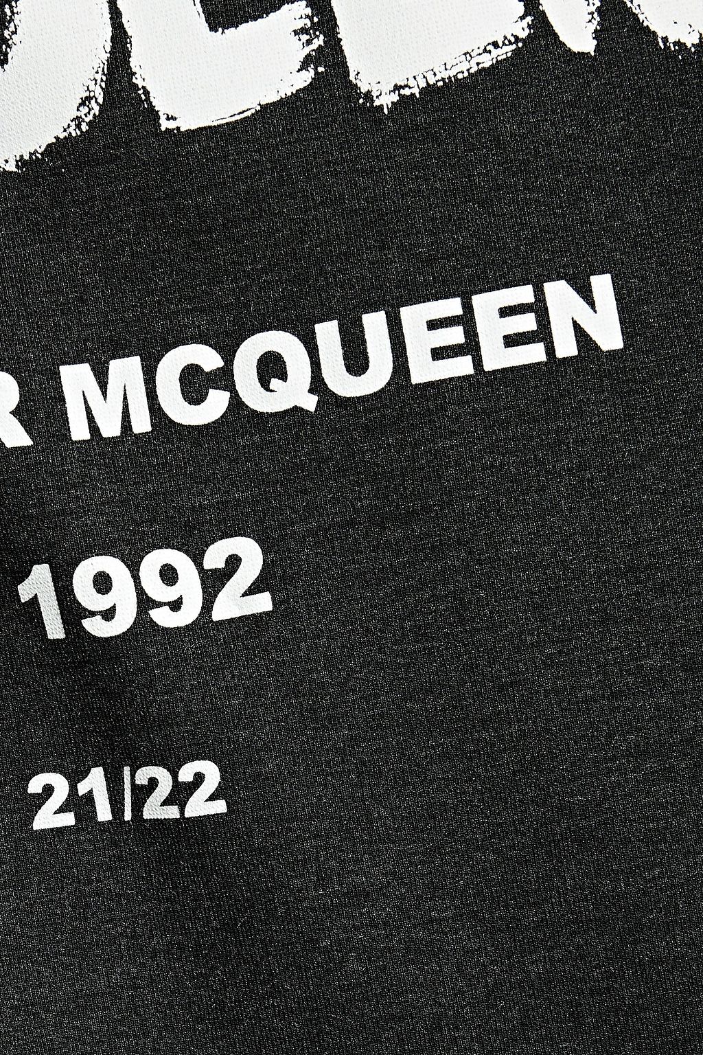 MCQUEEN Printed jersey mini dress