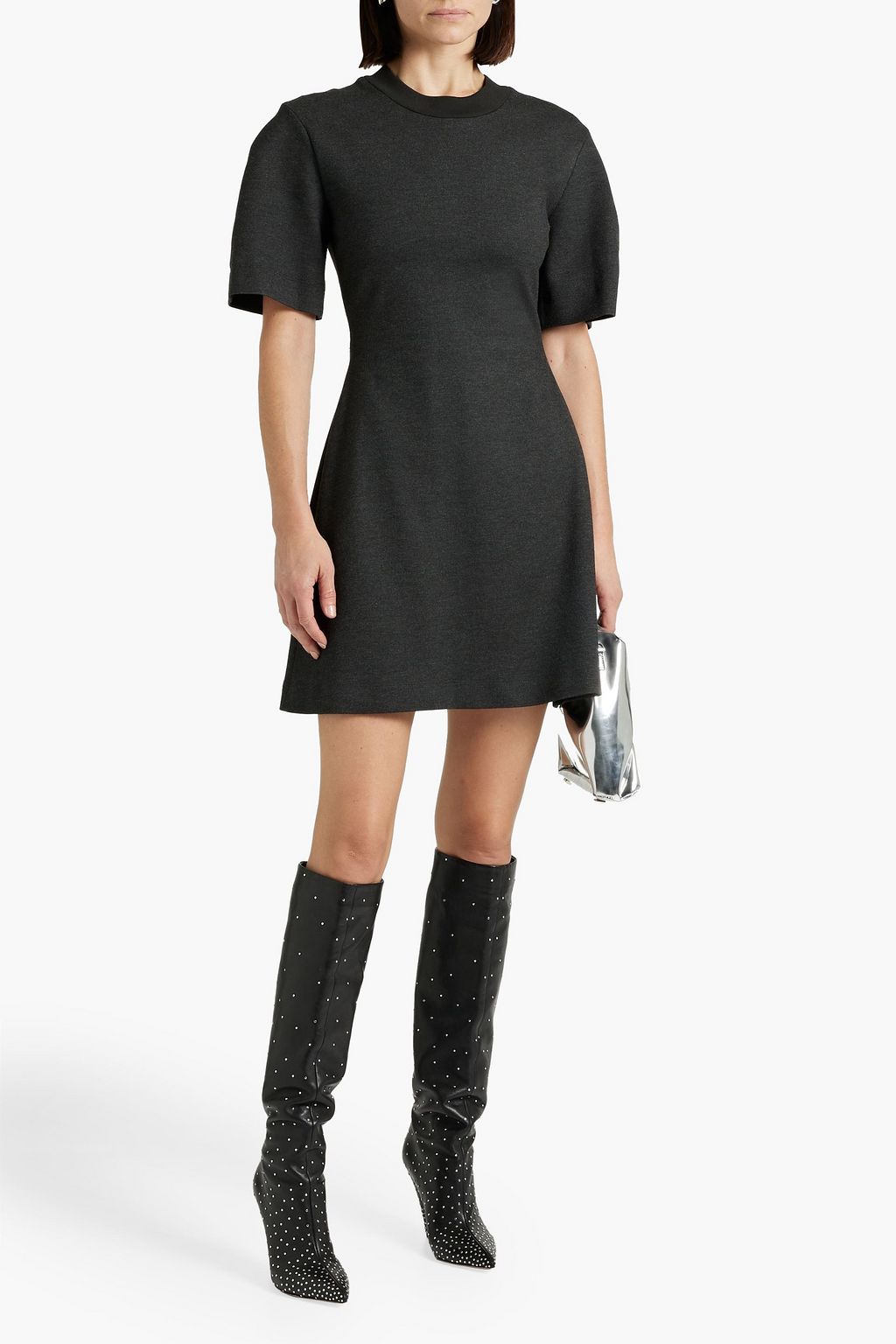 MCQUEEN Printed jersey mini dress