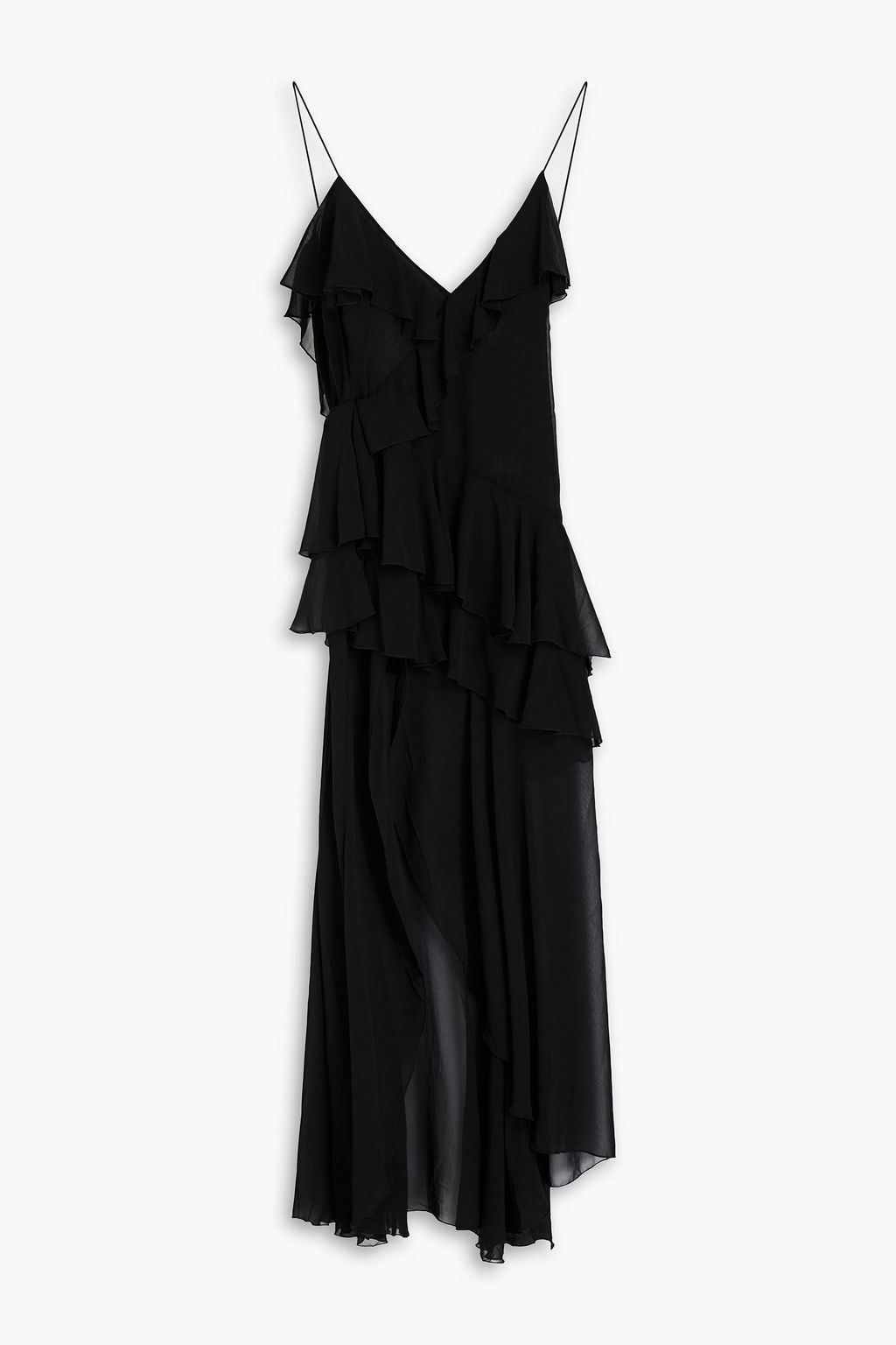 RONNY KOBO Alva ruffle-trimmed chiffon maxi dress | THE OUTNET