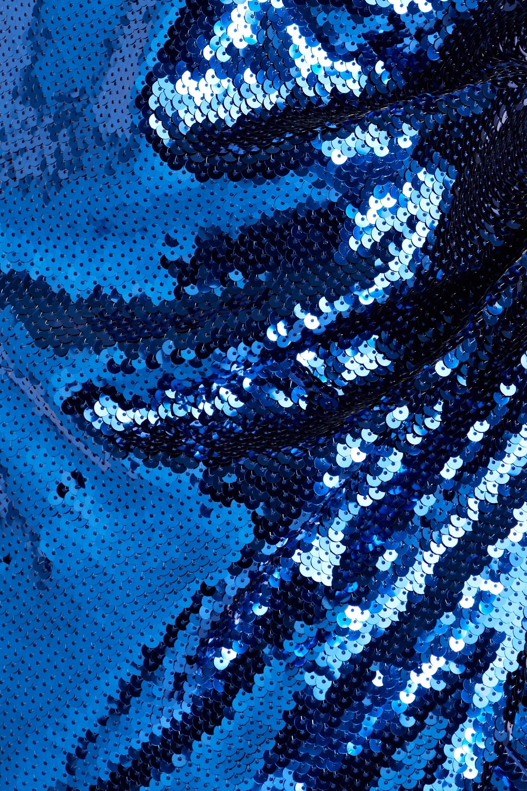 Ronny Kobo Jo open-back wrap-effect sequined woven mini dress thumbnail