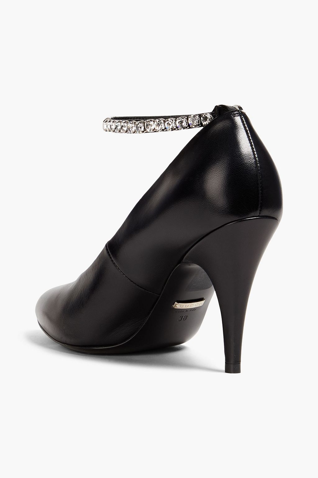 GUCCI Crystalembellished leather pumps THE