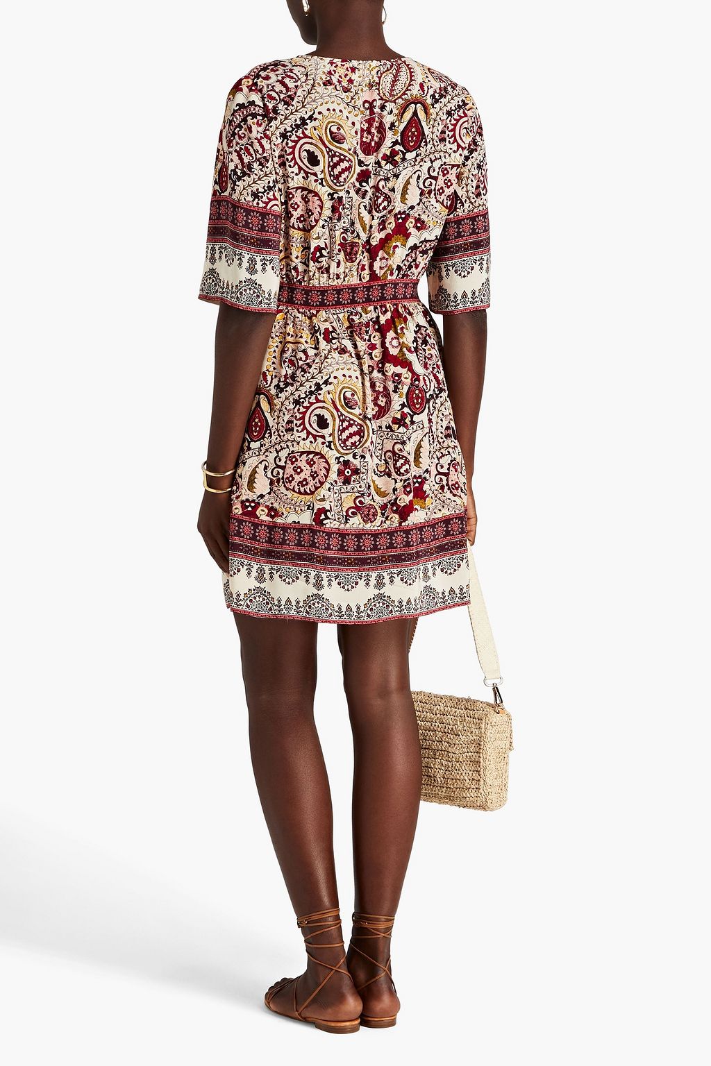 BA&SH Zelda paisley-print crepe mini dress