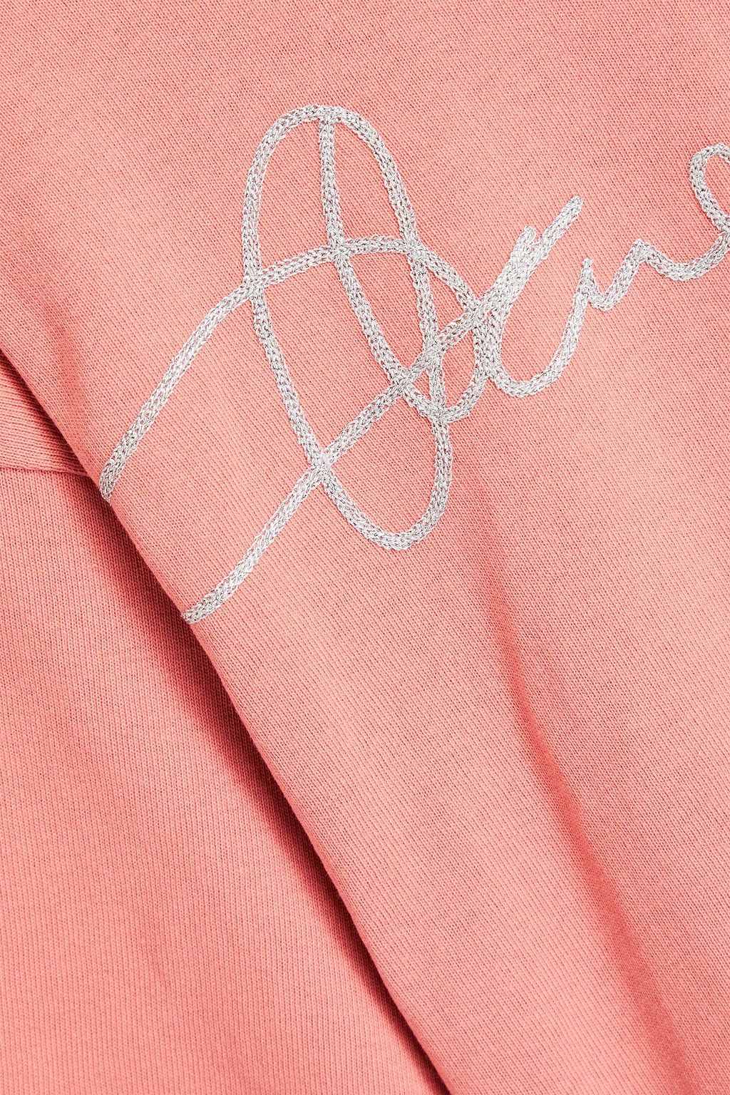 ACNE STUDIOS Embroidered cotton-jersey T-shirt