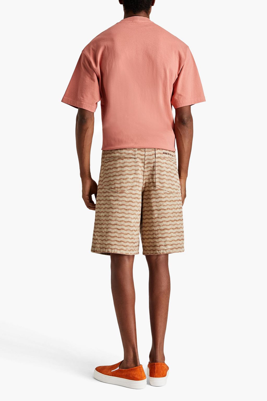 ACNE STUDIOS Embroidered cotton-jersey T-shirt