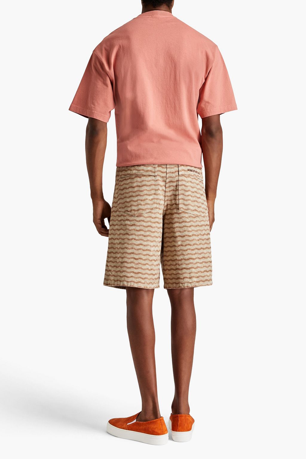 ACNE STUDIOS Printed denim shorts