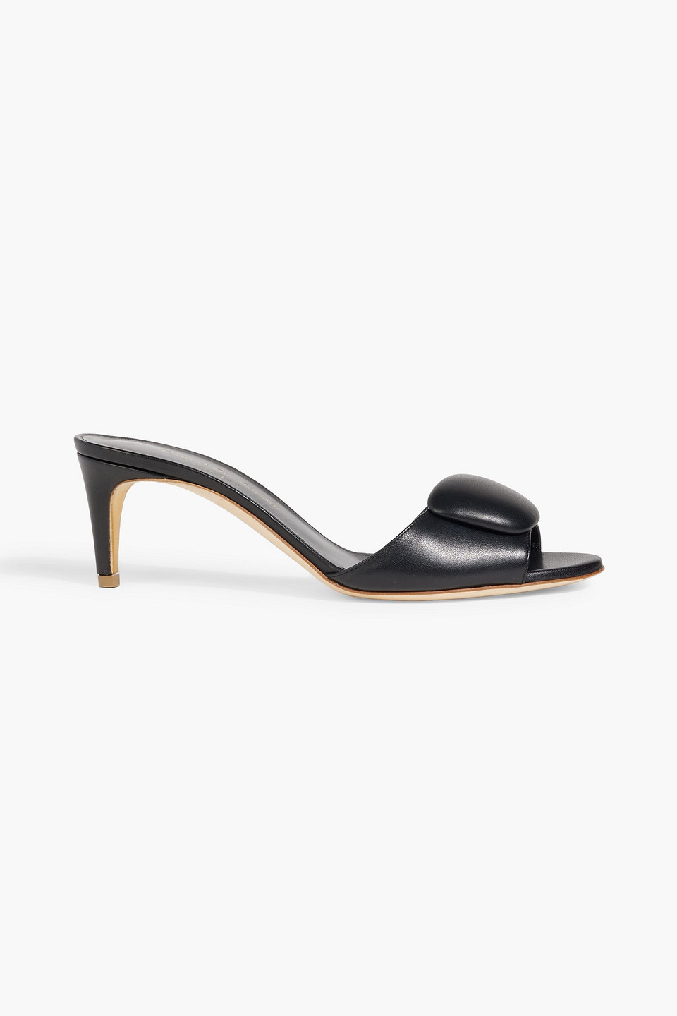 Rupert Sanderson Gwyneth Embellished Leather Mules In Black