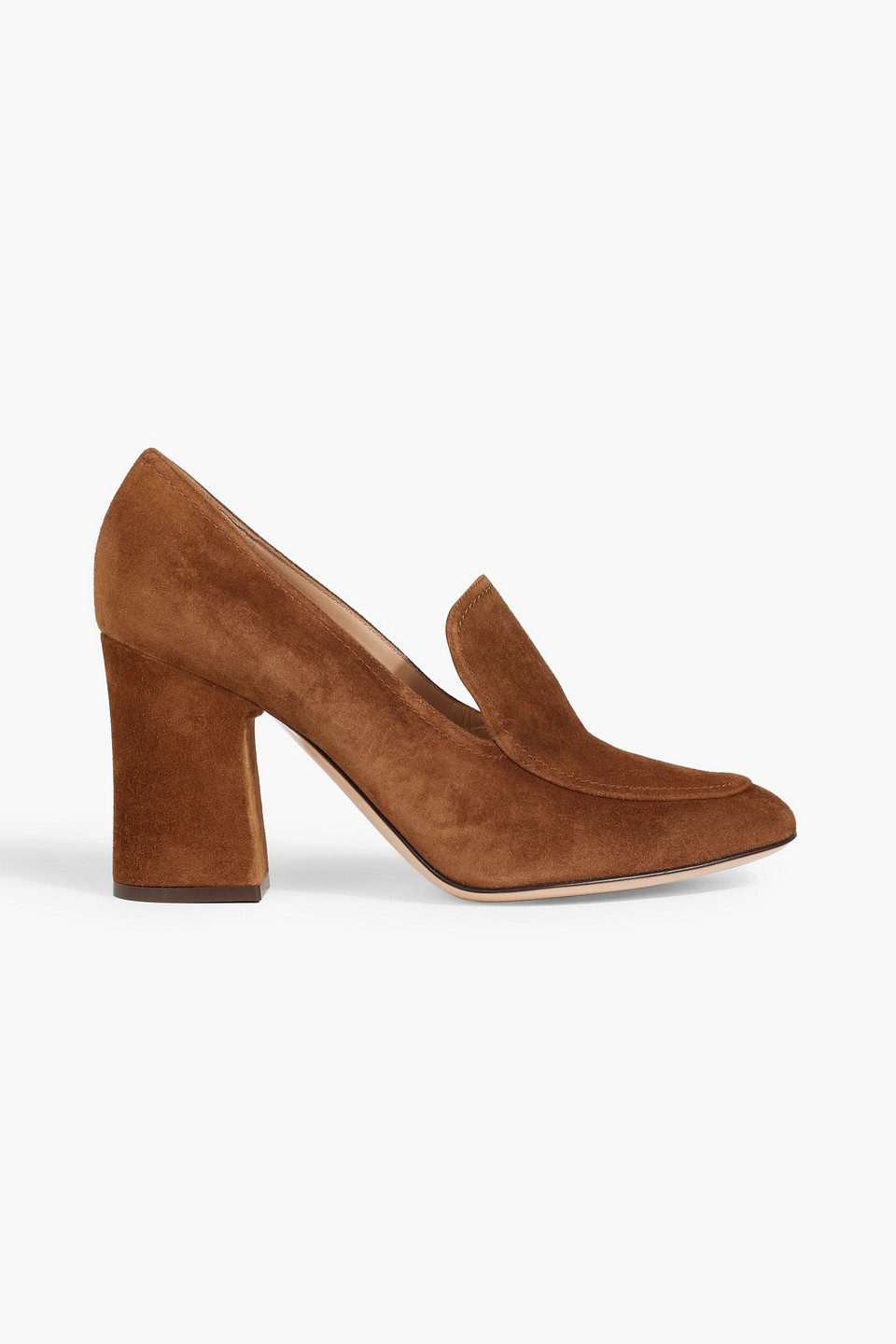 Gianvito Rossi Marcel 85 Suede Pumps In Light Brown ModeSens
