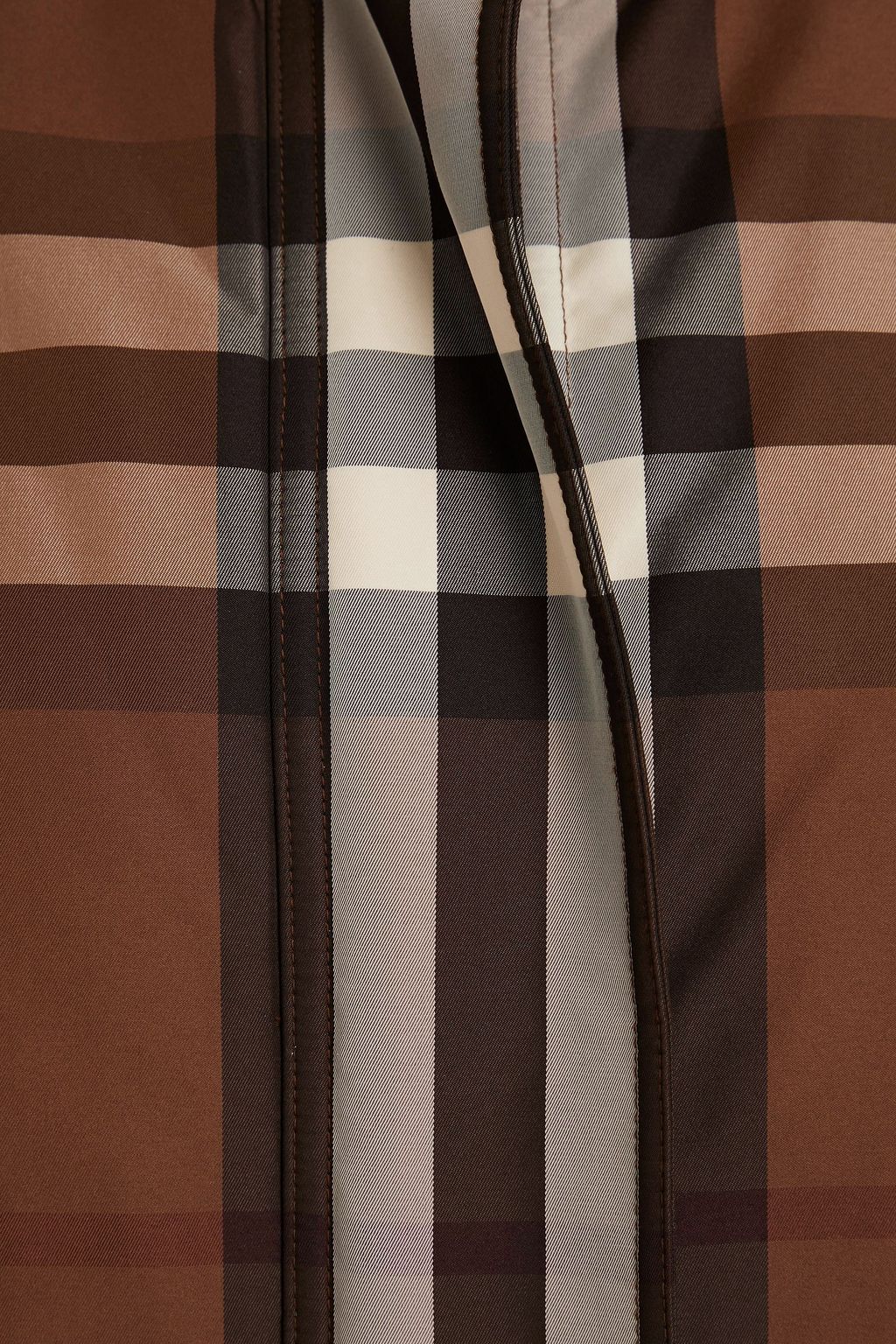 BURBERRY Oversized checked shell jacket