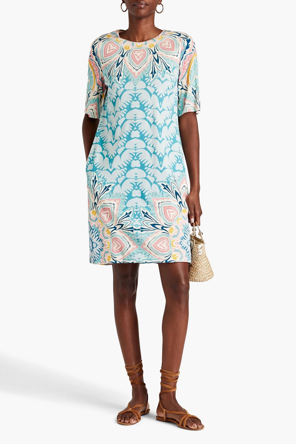 ETRO ジャージー ワンピース プリント入り