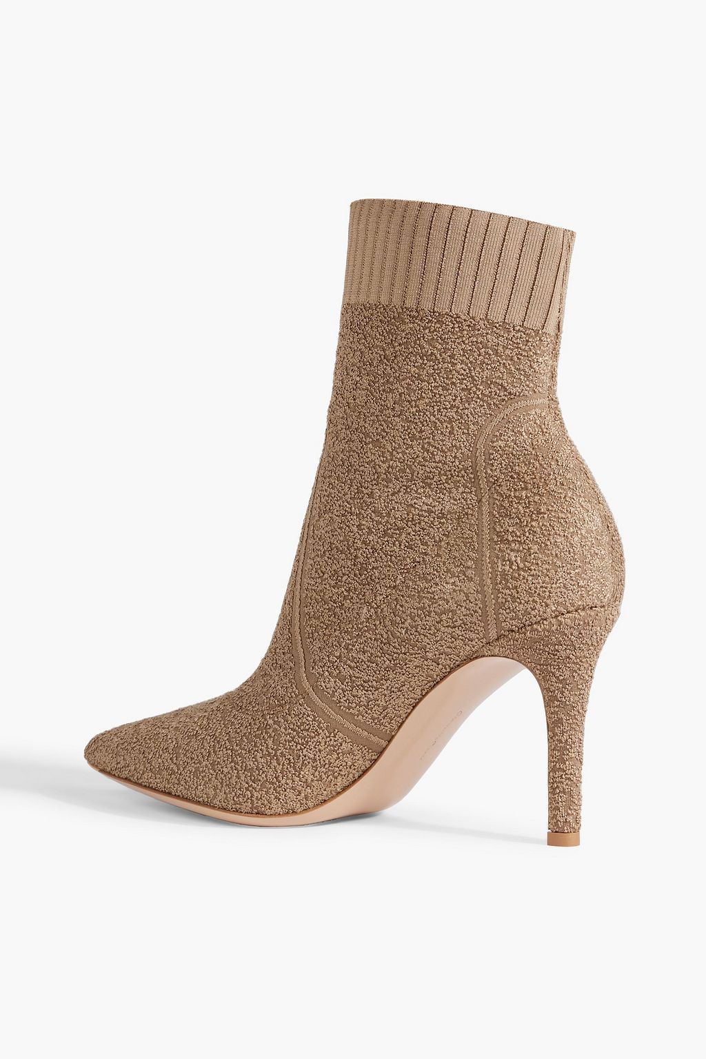 GIANVITO ROSSI Fiona bouclé-knit sock boots