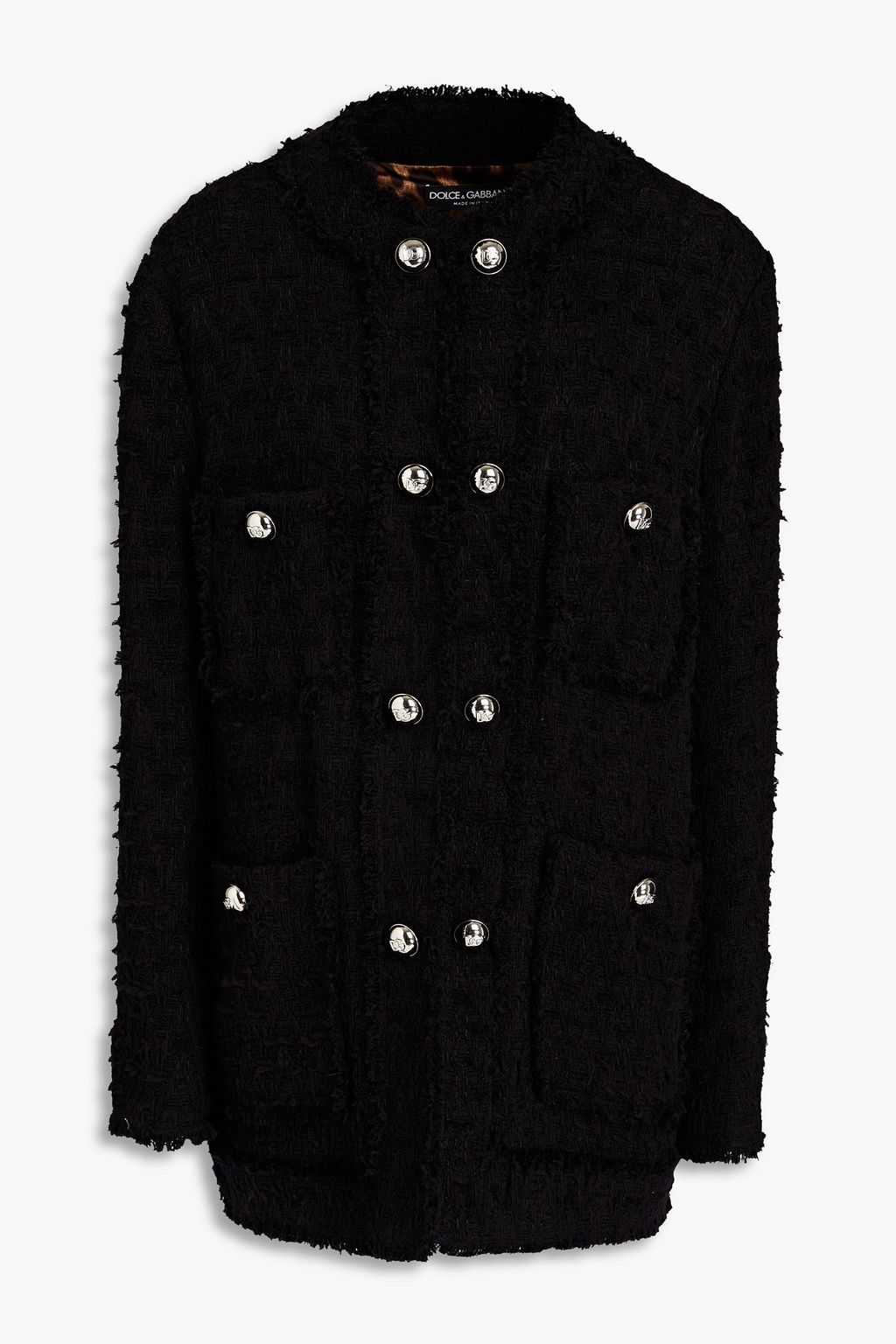 DOLCE & GABBANA コットン混ツイード ジャケット | THE OUTNET (アウト