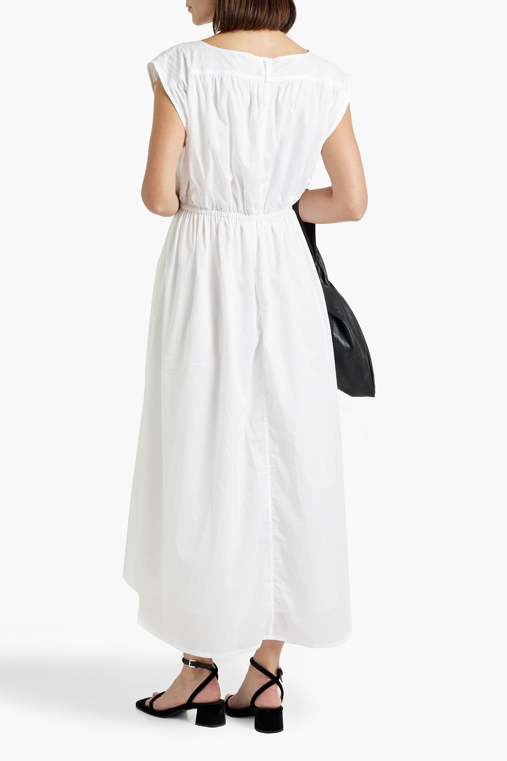 TOTEME Gathered cotton maxi dress