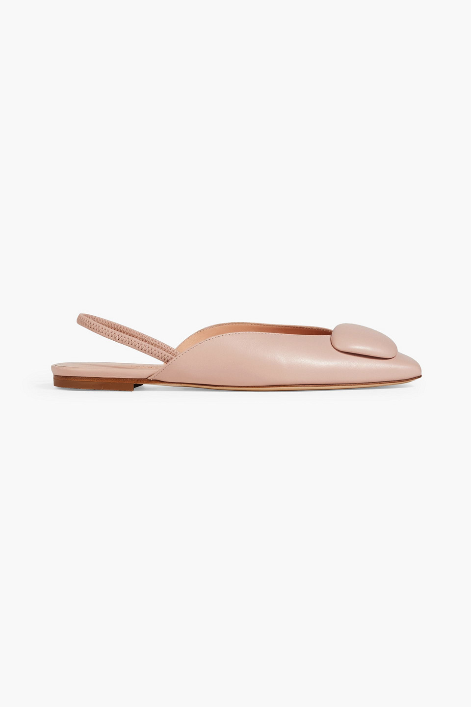 Rupert Sanderson Ios Embellished Slingback Flats In Blush