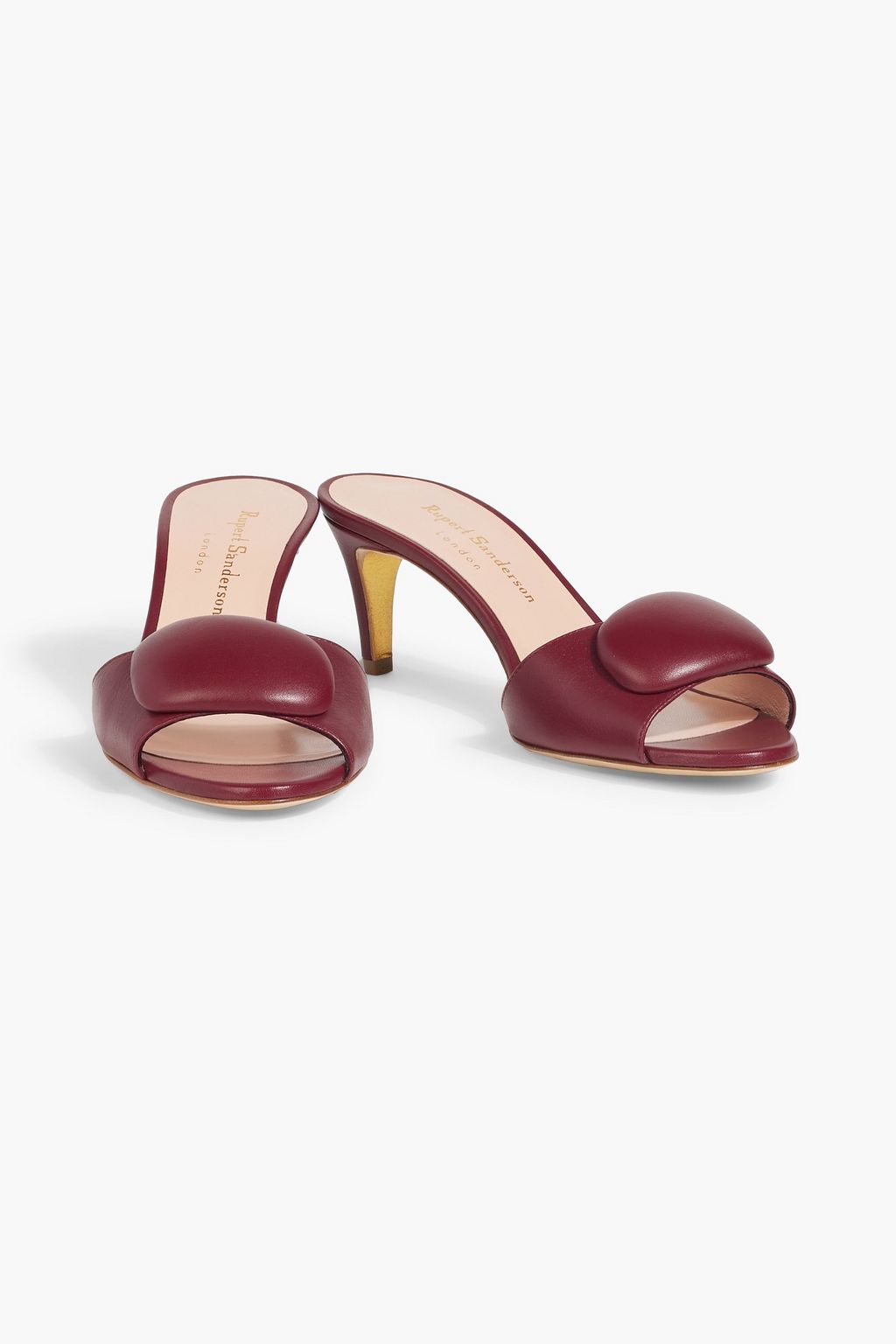 RUPERT SANDERSON Gwyneth embellished leather mules