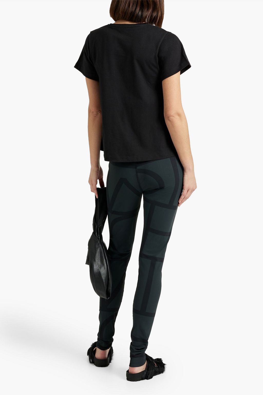 TOTEME Printed stretch-jersey leggings