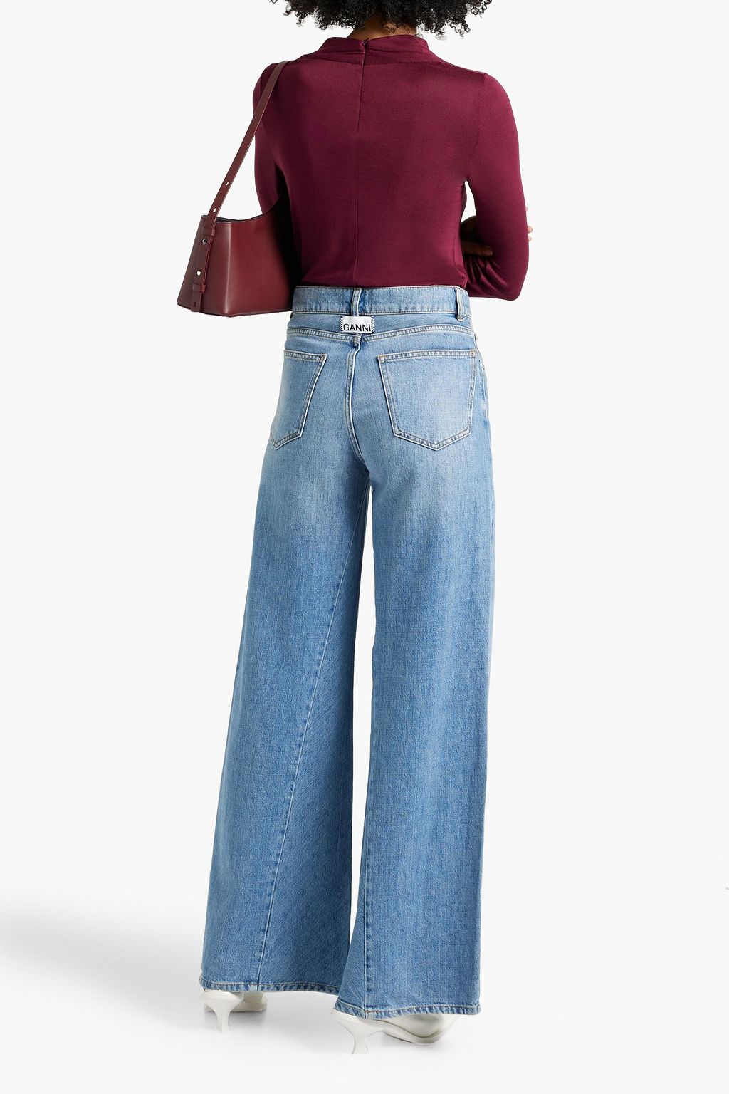 VINCE. Stretch-jersey top