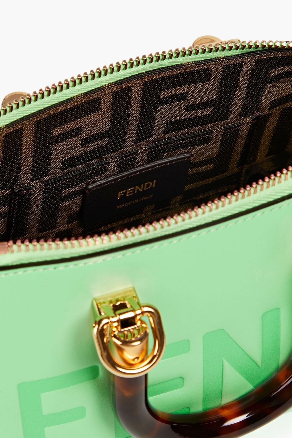 FENDI Embossed leather tote THE