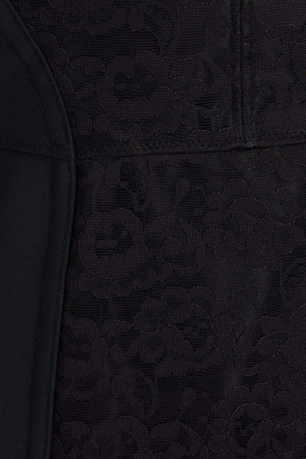 DOLCE&GABBANA Kleid aus Spitze mit Stretch-Mesh-Einsatz
