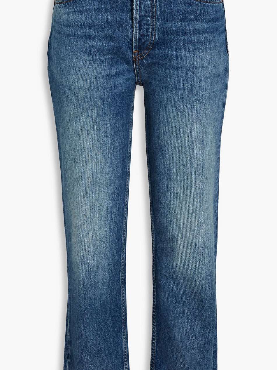 70s cropped high-rise slim-leg jeans