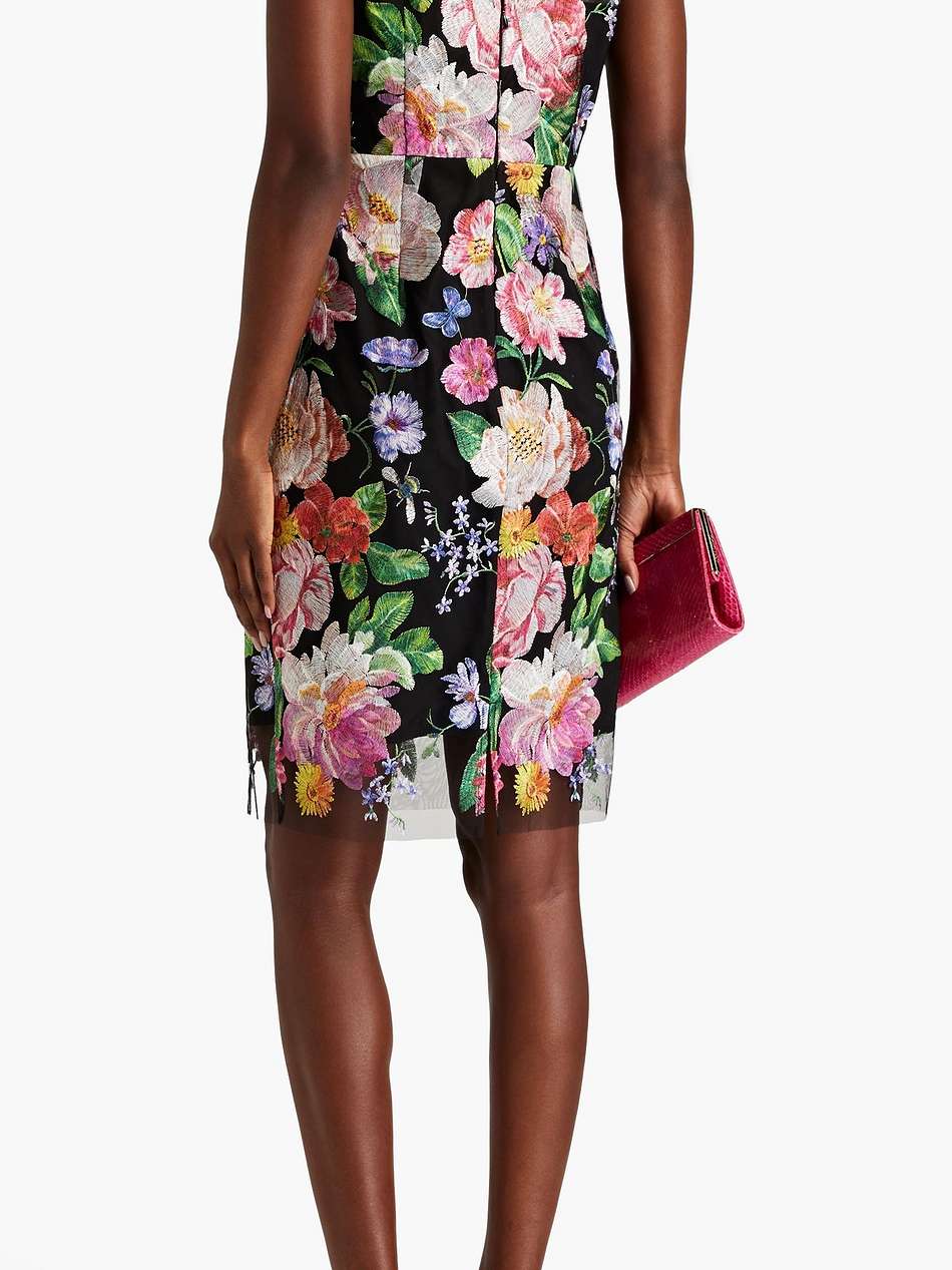 embroidered tulle dress