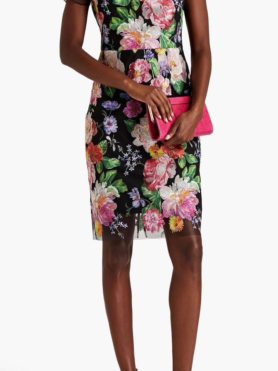 embroidered tulle dress