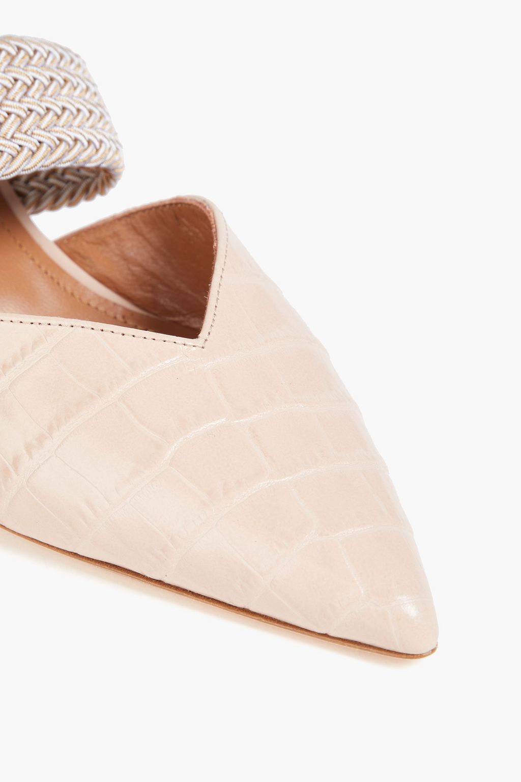 MALONE SOULIERS Maisie croc-effect leather pumps