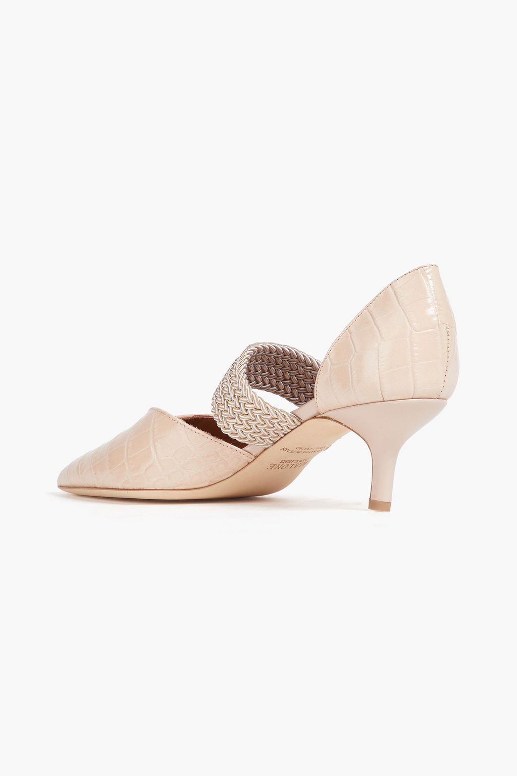 MALONE SOULIERS Maisie croc-effect leather pumps