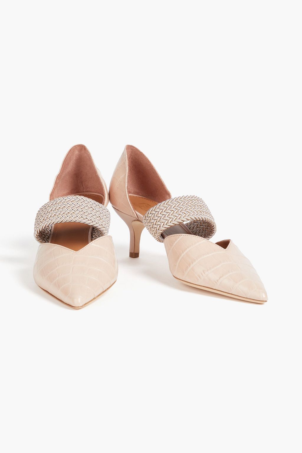 MALONE SOULIERS Maisie croc-effect leather pumps