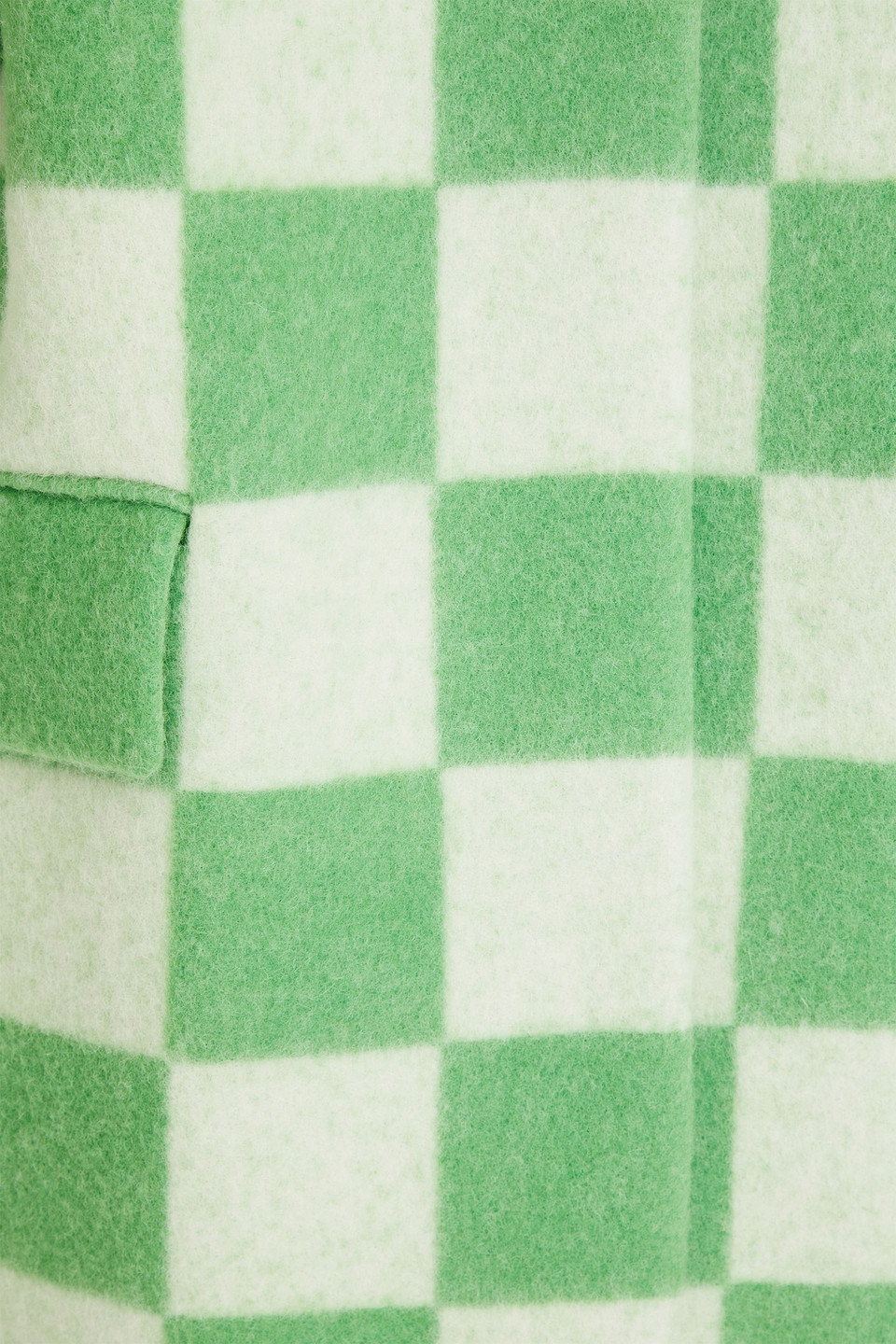 OSCAR DE LA RENTA MANTEL AUS FILZ MIT KAROMUSTER